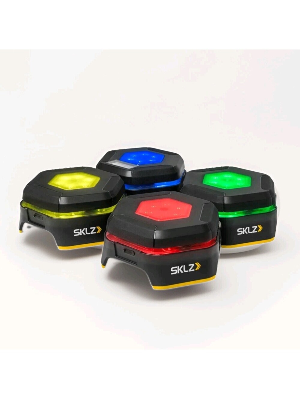 SKLZ Reactive Flash Cognitive Agility System LED Light Training Pods 4-Pack